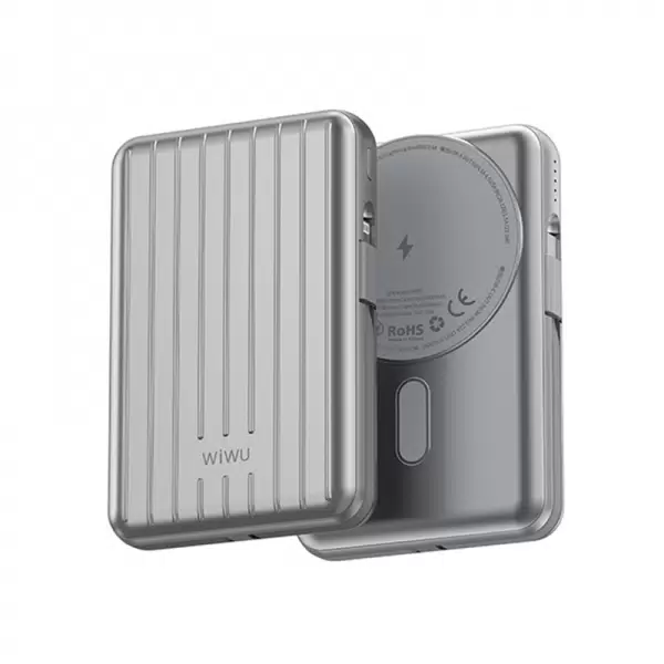 Доп. АКБ WIWU Trunk Series MagSafe 10000mAh 22.5W Silver